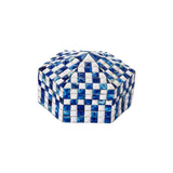 Blue and White Tent Hexagonal Covered Box