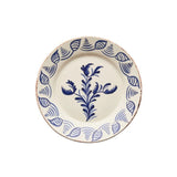 Casa Nuno Blue and White Dinner Plate Flowers/Shells