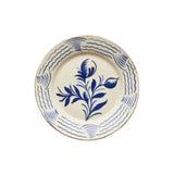 Casa Nuno Blue and White Dinner Plate Flowers/Waves