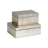 Champagne Silver Leaf Box