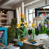 Juliska Meadow Walk Daffodil 14" Centerpiece Candelabra