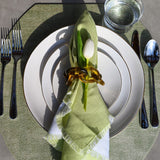 Bodrum Chain Link Napkin Rings Tortoise Set of 4