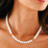 Berry Single Strand Necklace Pearl