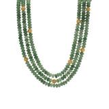 Berry & Bead Triple Strand Necklace Meadow Jade