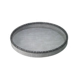 Bodrum Whipstitch Round Tray