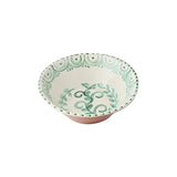 Casa Nuno Large Green/White Bowl