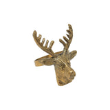 Deer Head Napkin Rings Set of 6