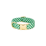 Dog Collar Grass Gingham