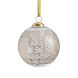 Golden Echoes Pattern Glass Ornament