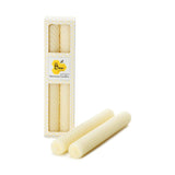 Hand Rolled Beeswax Taper Candle Pair