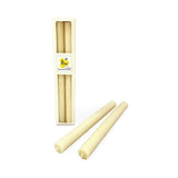 Hand Rolled Beeswax Taper Candle Pair