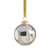 Heritage Gold Leaf Mirrored Glass Ornament