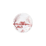 Juliska Country Estate Winter Frolic Party Plate Set of 4 Ruby