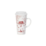 Juliska Country Estate Winter Frolic Travel Mug with Silicon Lid