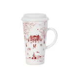 Juliska Country Estate Winter Frolic Travel Mug with Silicon Lid