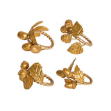Juliska Forest Walk Leaf Napkin Ring Assorted Set/4