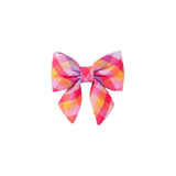 Lady Dog Bow Sunset Flannel