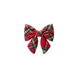 Lady Dog Bow Tartan Plaid