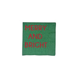 Merry & Bright Christmas Cocktail Napkins