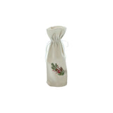 Natale Sprig Velvet Wine Bag