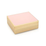 Pale Pink Enamel & Gold Box