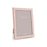 Pale Pink Enamel & Gold Frame