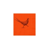 Pheasant Strut Orange Beverage Napkins