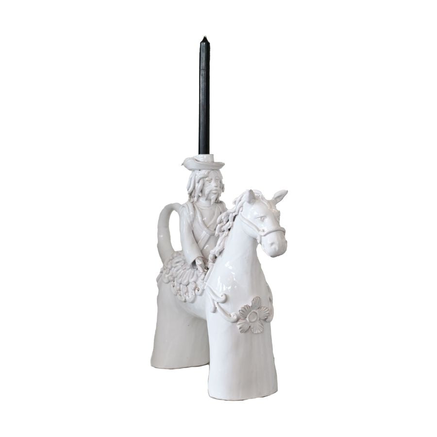 Puglia Medium Horseback Candlestick