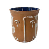 Puglia Painted Face Pot