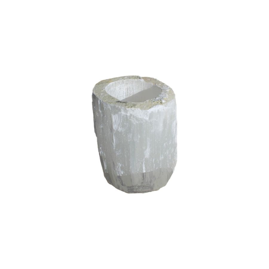 Selenite Candle Holder