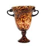 Tortoise Etruscan Style Vase with Handles- 12"
