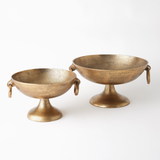 Ring Handle Bowl-Antique Brass