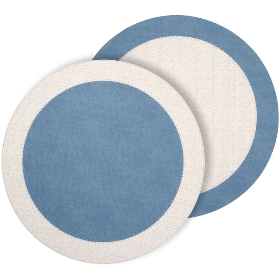 Bodrum Halo Reversible Round Placemats, Set of 4