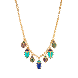 Scarab Family Necklace, 16"+2"