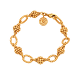 Berry & Bead Bracelet - 7"+2" - Gold