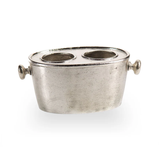 Alloy Two Bottle Wine Holder - Nickel