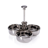 Basso Condiment Trio with Cocktail Pick Holder