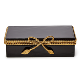 Golden Bow Enamel Covered Box