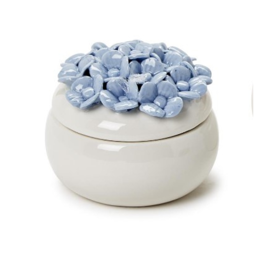 Hydrangea Trinket Jewelry Box with Lid