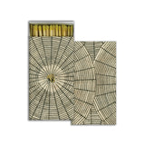 Matches with halloween decorative packaging on a white background