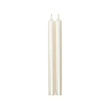 White Pearlescent Straight Taper 10" Candles