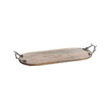 Wooden Tray w/ Antler Handles