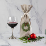 Juniper Wreath Wine Bag