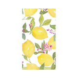 Notebook with lemon and floral design on a white background