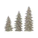 Silver Glittered Trees