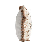 Decorative wall piece with tassels on a white background