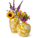 Yellow Floral Vase