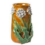 Mango Vase with White Flowers
