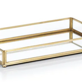 Mirrored Glass Vanity Tray