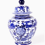 Blue Chinoiserie Ginger Jar - Large